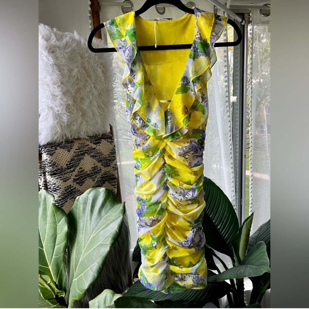 NWT Zara Ruched BodyCon 🌼🌼